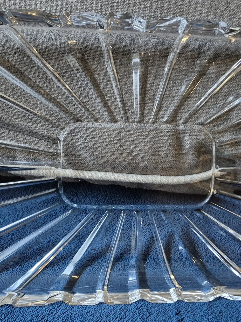 Clear Glass Rectangular Serving Tray - Elegant Home Accent